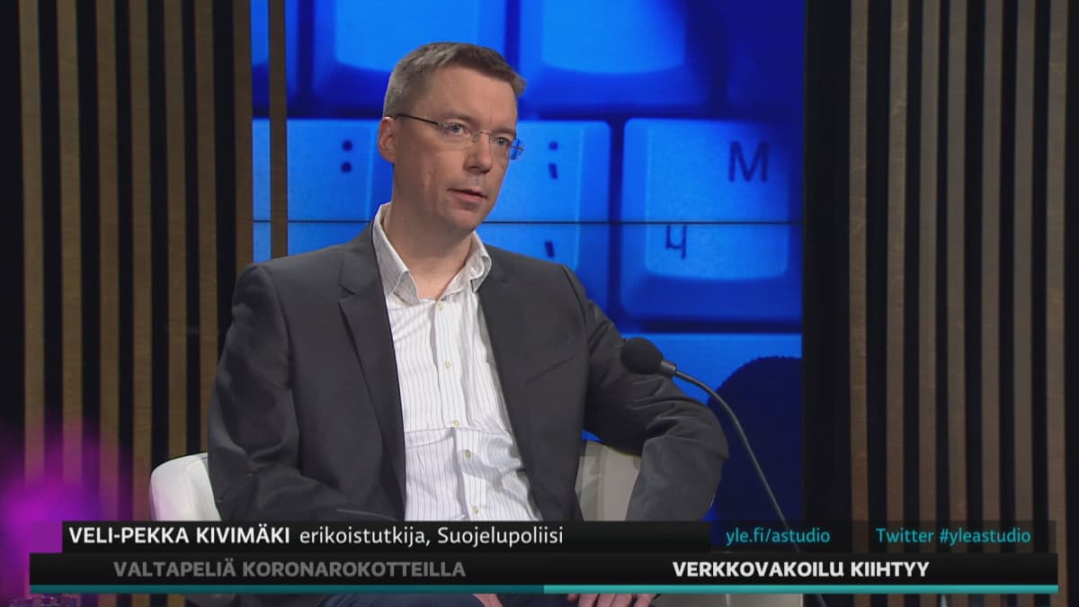 Supon erikoistutkija Veli-Pekka Kivimäki kertoi A-studiossa verkkovakoilusta.
