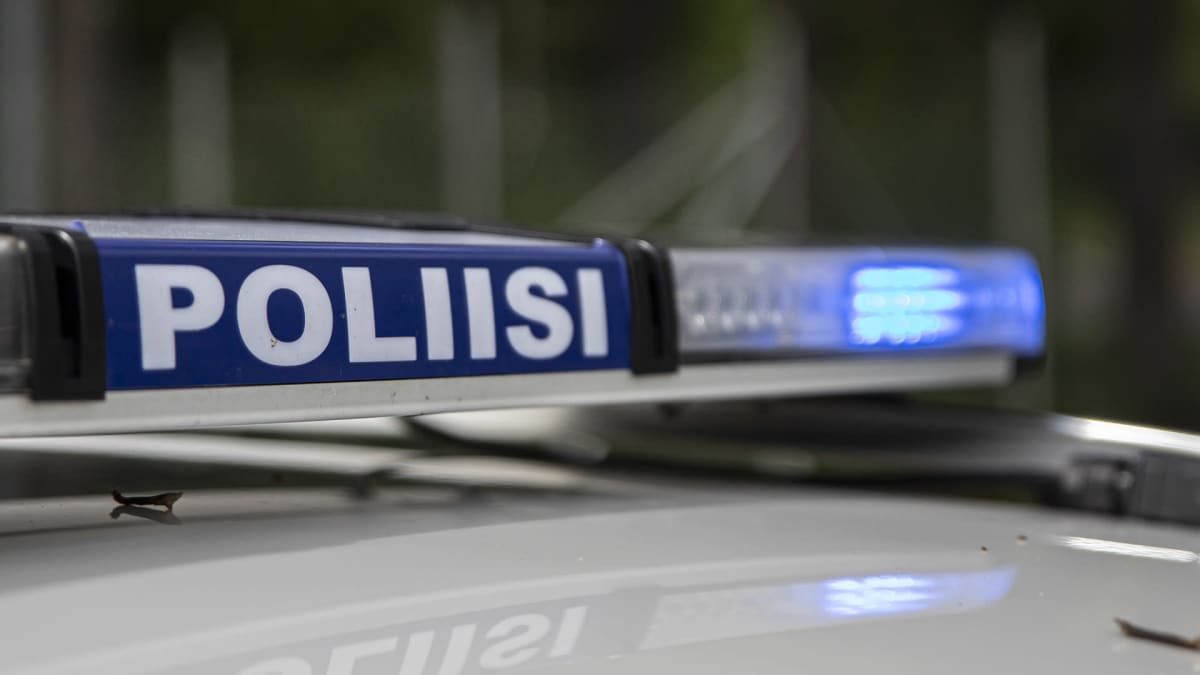 Poliisin hälytysvalo.