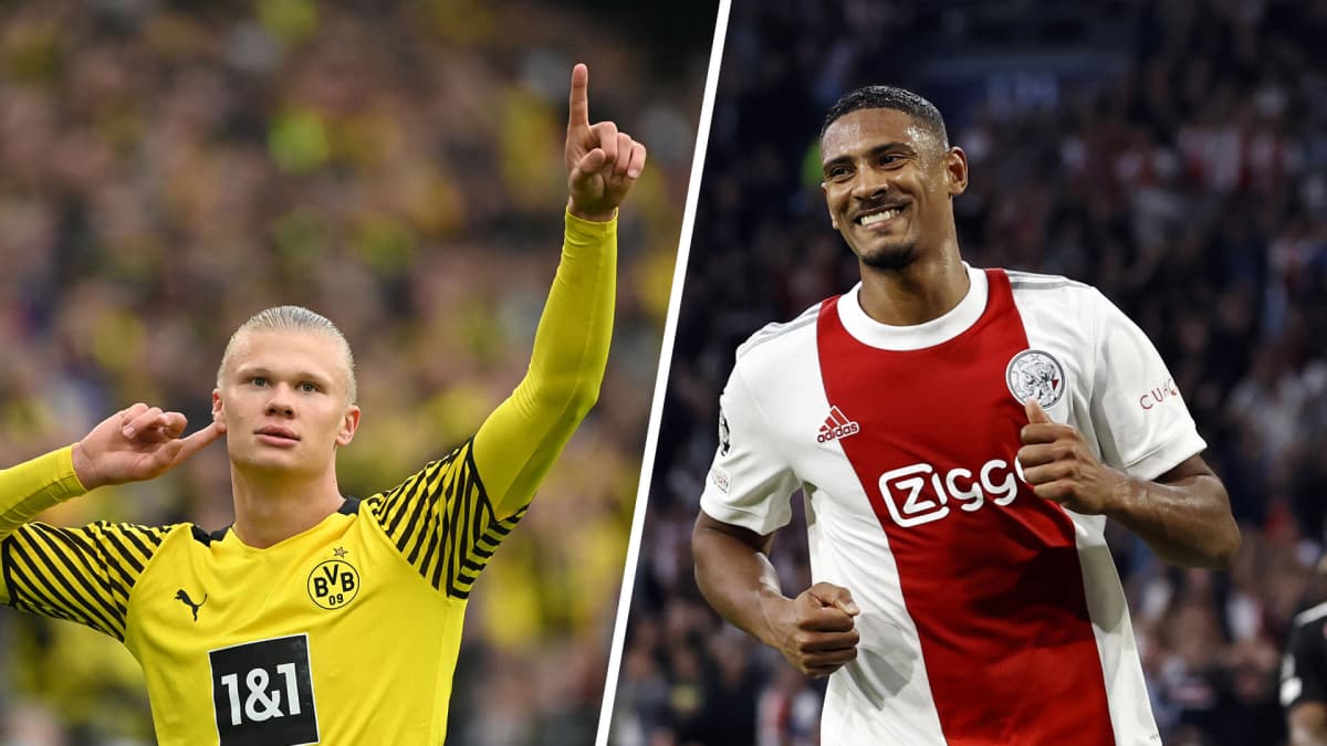 Erling Braut Haaland ja Sebastien Haller.