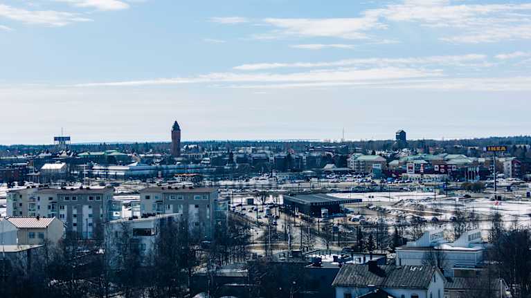 Vy över Haparanda.