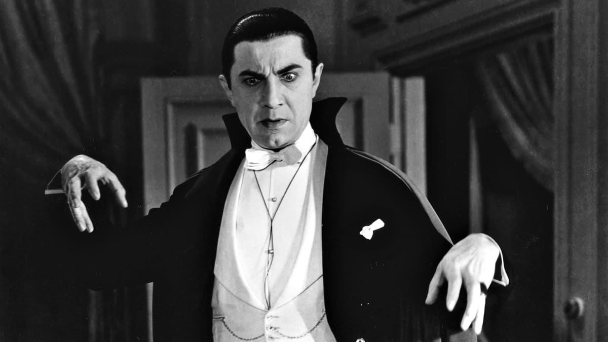 Bela Lugosi Draculan roolissa ohjaaja Tod Browningin elokuvassa Dracula – vanha vampyyri (1931).