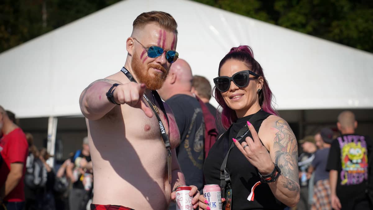 Hellsinki Metal Festival, Mikko Levänen ja Tiina Ranta.