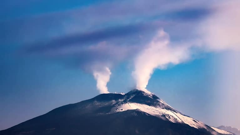 Italy has the most World Heritage Sites. Here is one of them: Mount Etna on the island of Sicily. Photo: IPA / Backgrid 