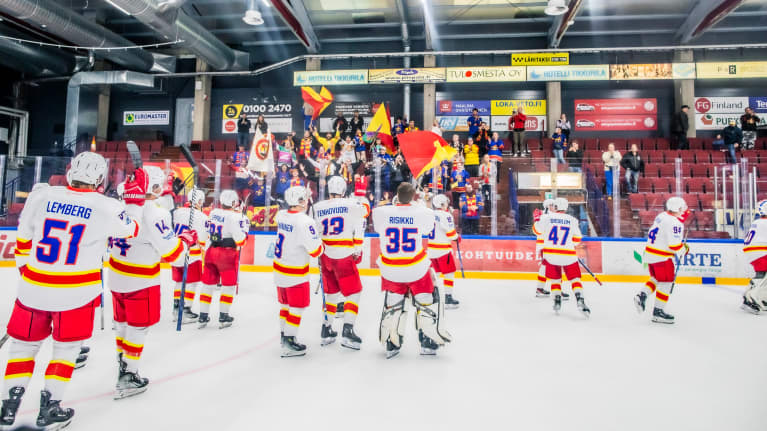 Helsingin Jokerit kiittää kannattajiaan.