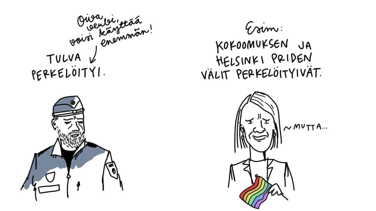 Kolme piirroskuvaa