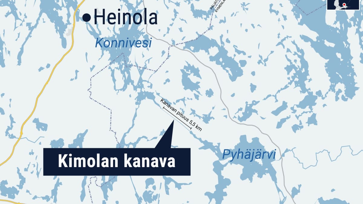 Kimolan kanava kartalla