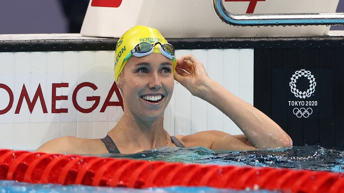  Emma McKeon teki Tokiossa olympiahistoriaa seitsemällä mitalillaan.