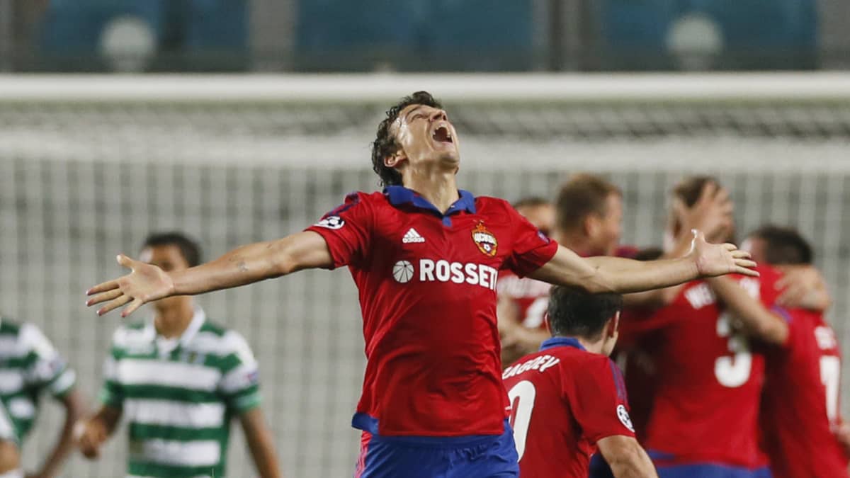 Glädje för CSKA och Roman Eremenko.
