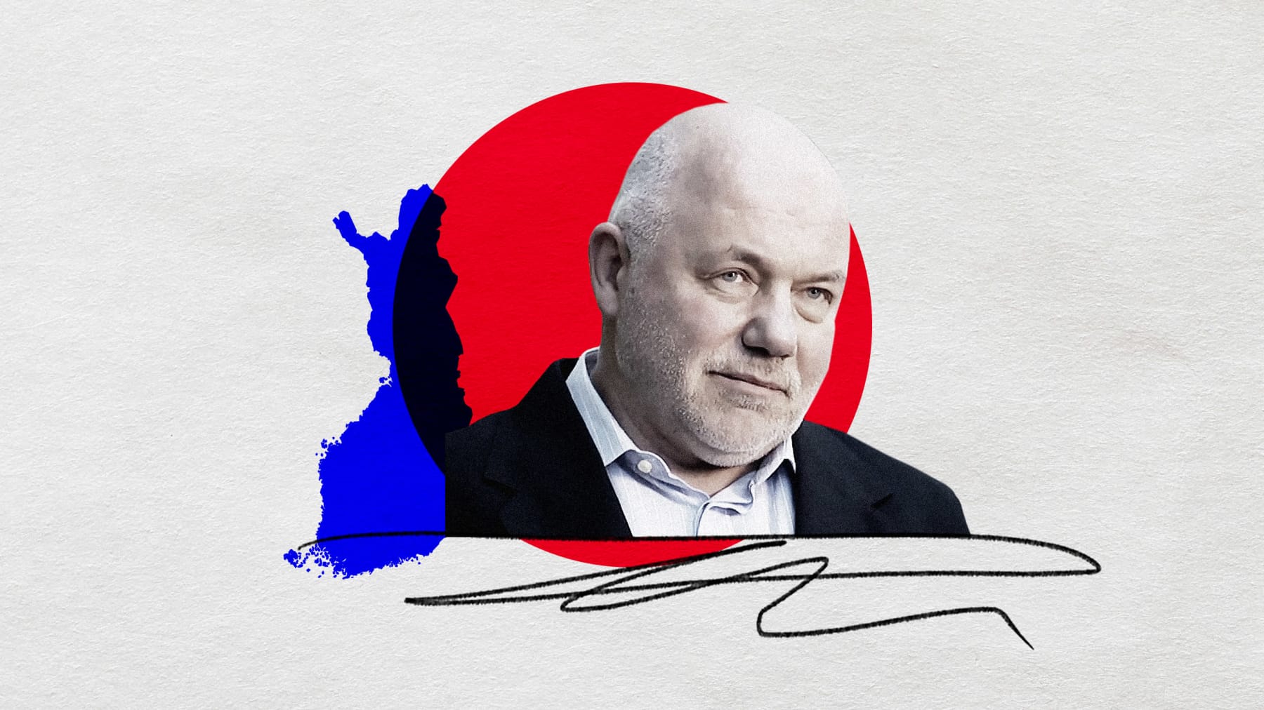 Kuvituskuva, jossa Auvo Niiniketo.