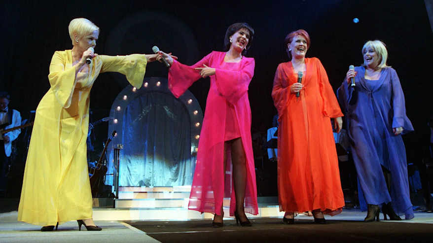The ladies on stage. Katri Helena, Paula Koivuniemi, Lea Laven and Marion Rung.