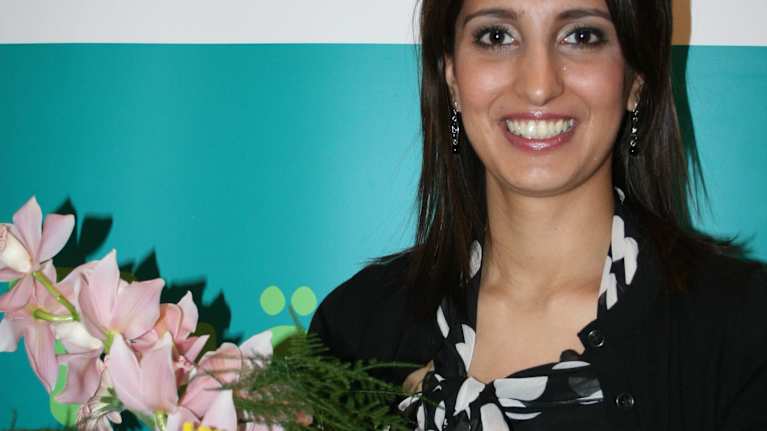 Vuoden pakolaisnainen 2010 Nasima Razmyar. Kuva: Anne Heinonen