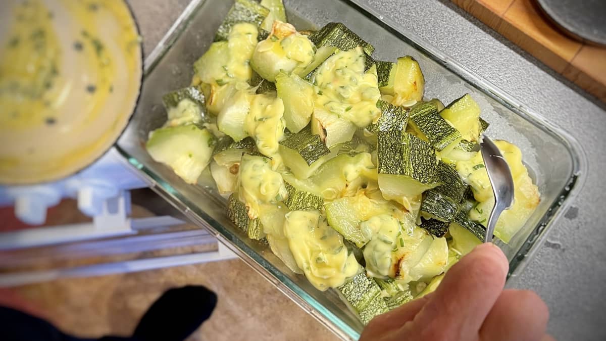 Zucchini i form.