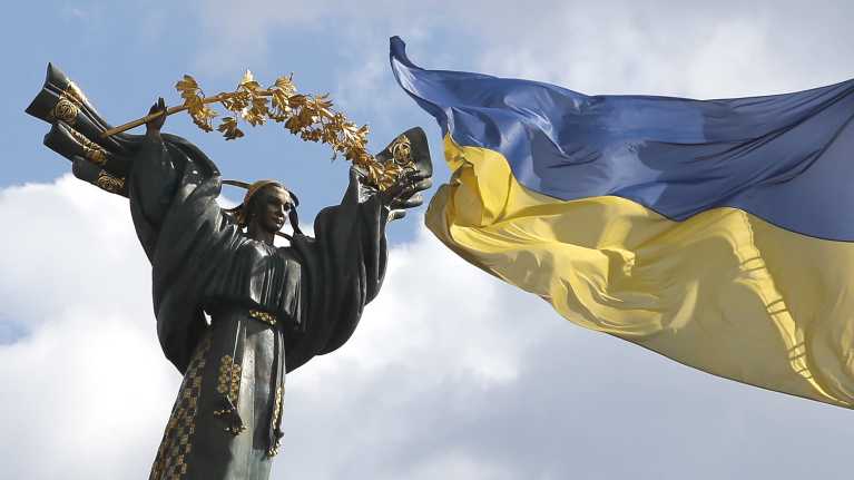 Ukrainan itsenäisyyden monumentti.
