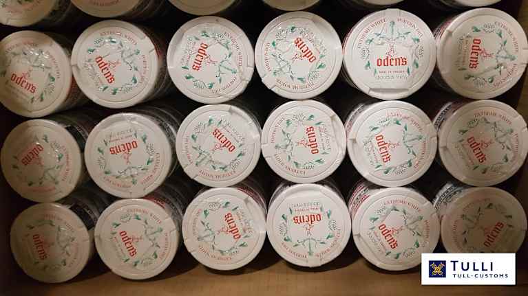 Smugglat snus. 