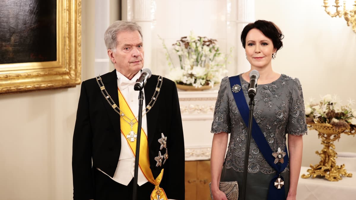 Presidenttipari Linnan juhlissa viime vuonna. Kuva: Benjamin Suomela / Yle
