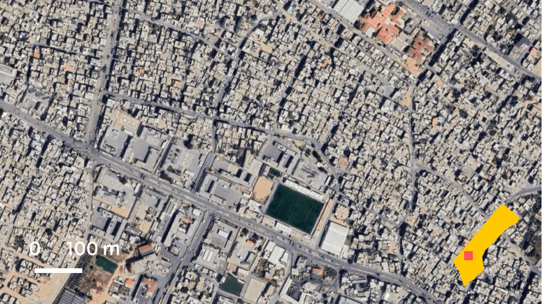 Satelliittikuva kaupungista.