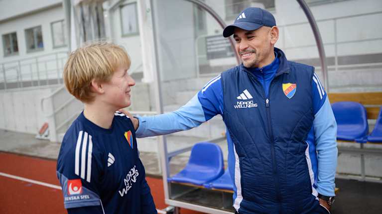 Olivia Ulenius ja Marcelo Fernandez kuvattu Djurgårdenin harjoituksissa syksyllä 2025.