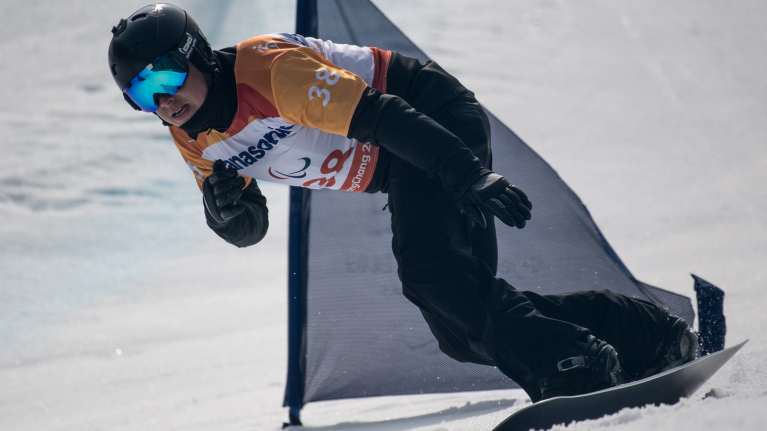 Matti Suur-Hamari Pyeonchangin talviparalympialaisissa.