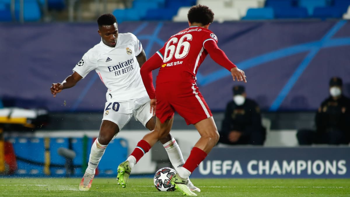 Vinicius Junior ja Trent Alexander-Arnold.