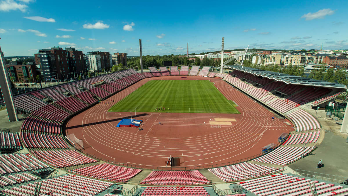 Tampereen stadion Ratinassa Tampereella.