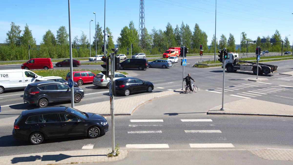 Vaitinaron risteys Tampereella.