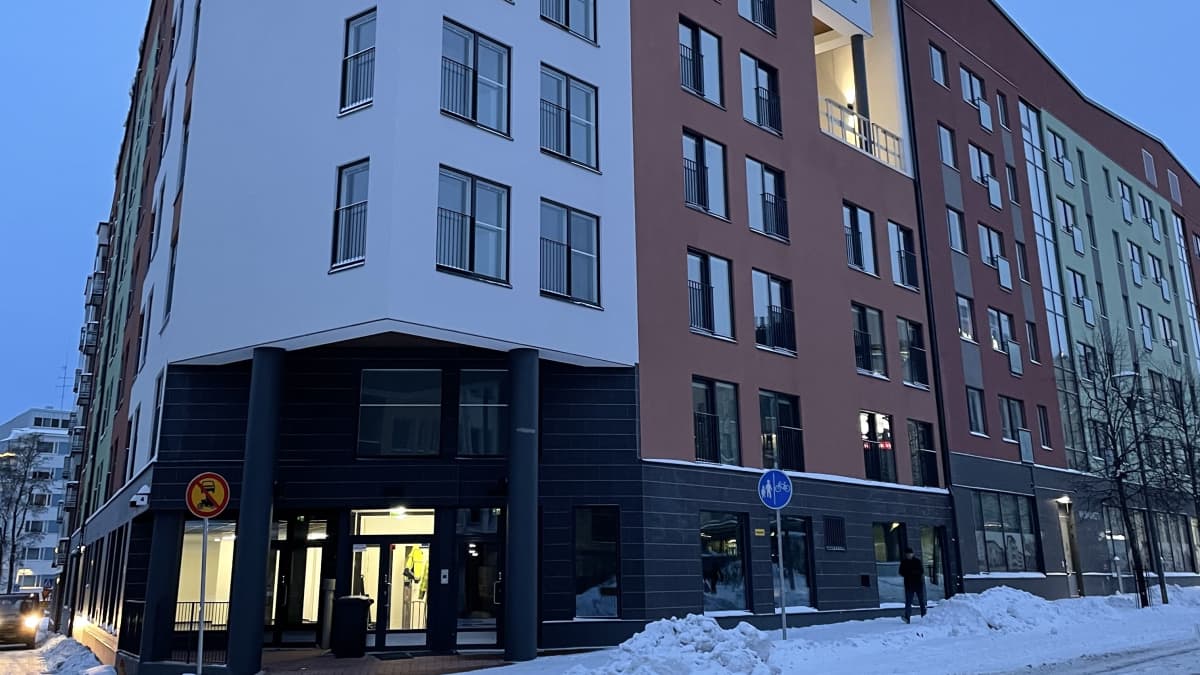 Lappeenrannan seudun opiskelija-asuntosäätiön uusi vuokratalo Lappeenrannan Valtakadulla.