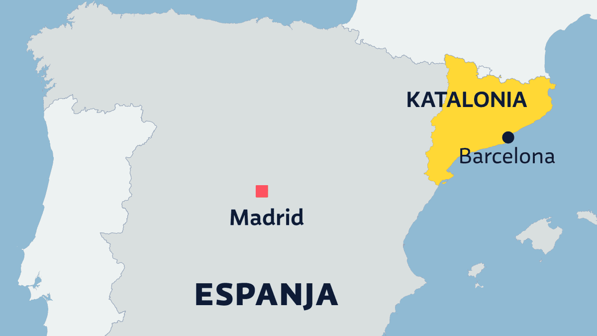 Katalonian rajat Espanjassa
