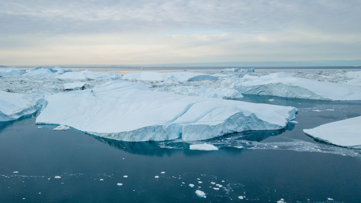 Ilulissatin jäävuoria Grönlannissa