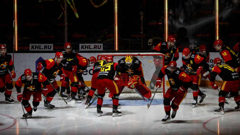 Jokerit maalinsuulla.