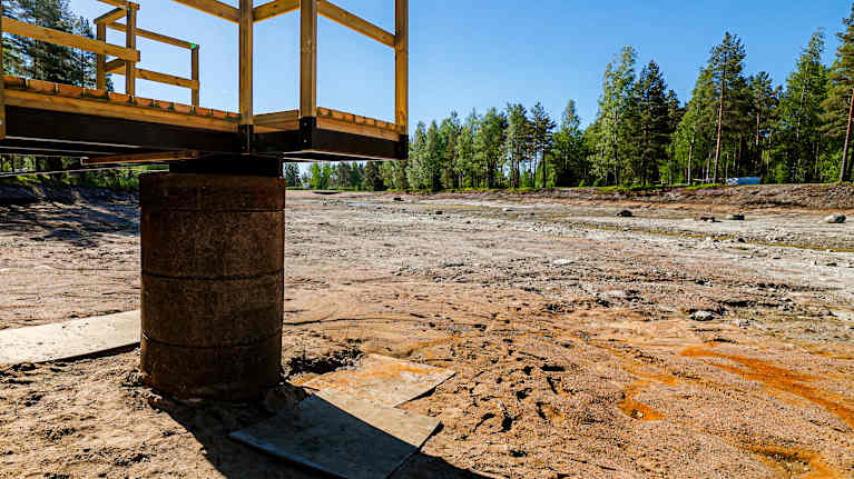 The duck pond had to be emptied because of alien species. Photo: Arash Matin / Yle