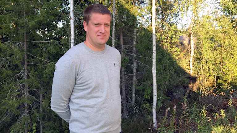Jan Slotte på Skogsvårdsföreningen Österbotten.