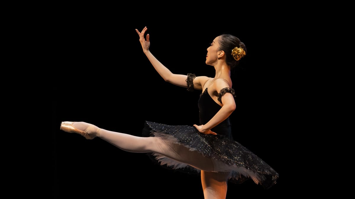Yuka Masumoto esiintyi Helsingin kansainvälisten balettikilpailujen ensimmäisenä finaalipäivänä 4.6.2022. 