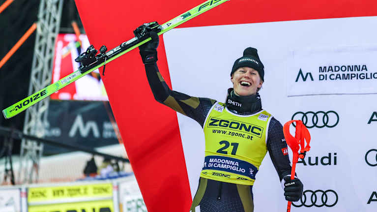 Eduard Hallberg under världscupen i Madonna di Campiglio 2026.