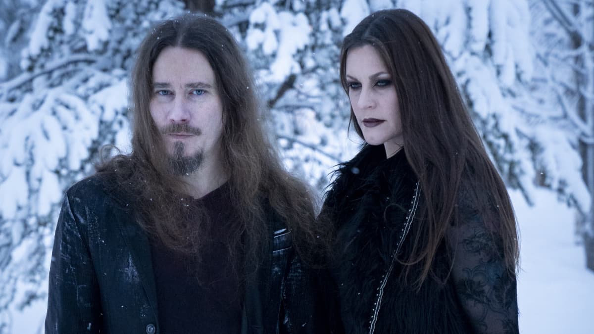 Nightwishin Tuomas Holopainen ja Floor Jansen Levillä.
