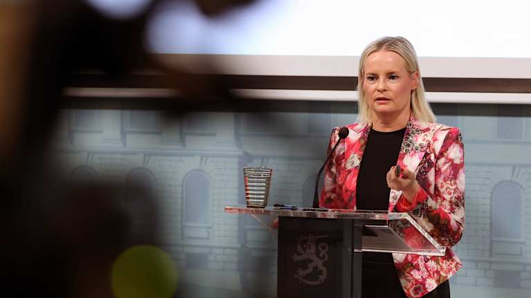 Valtiovarainministeri Riikka Purra.