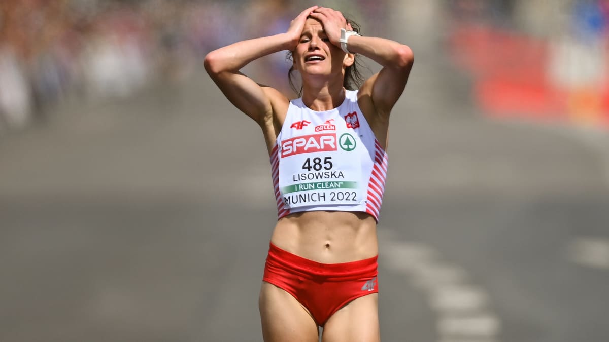 Aleksandra Lisowska juoksi EM-maratonin voittoon 2022.