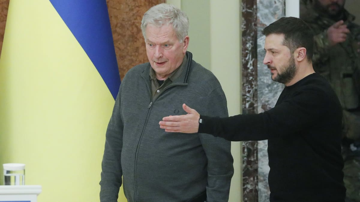 Presidentti Sauli Niinistö vieraili Kiovassa 24. tammikuuta, 2023.