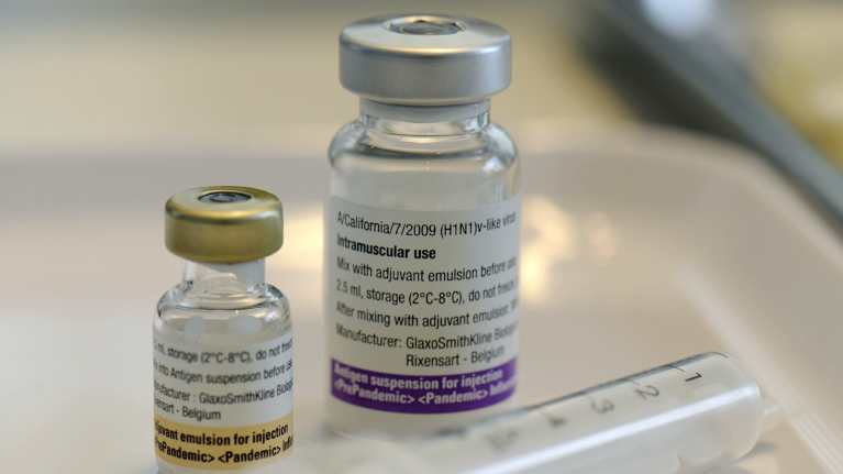 Vaccin mot svininfluensa.