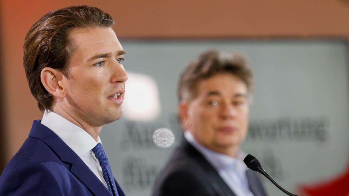 Sebastian Kurz ja Werner Kogler.