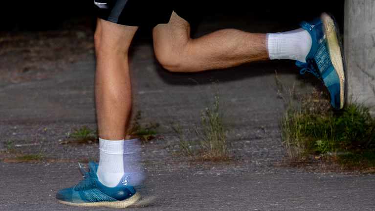 Juoksijan jalat.