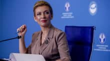 Venäjän ulkoministeriön tiedottaja Marija Zaharova lokakuussa 2021.