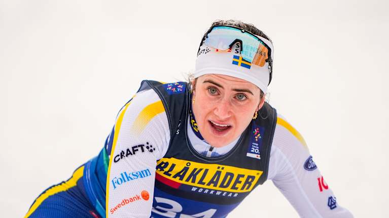 Image 1: Ebba Andersson in the World Championships in Trondheim.