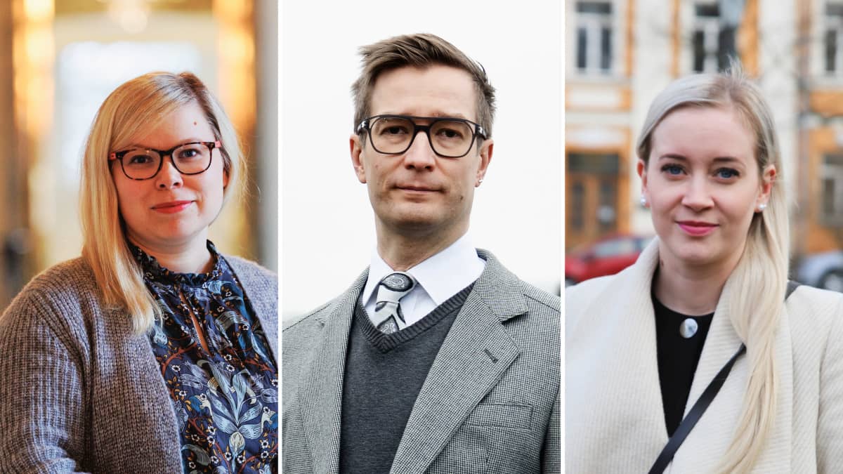 Kuvassa Saara Hyrkkö, Oras tynkkynen sekä Sofia Virta.