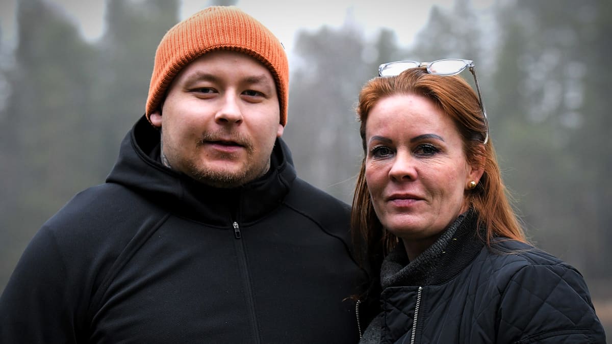 Pele Koljonen tillsammans med Petra Kapanen.