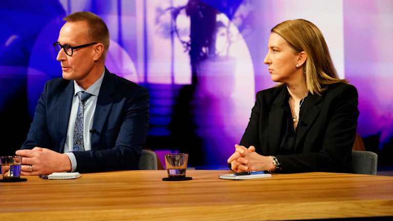 Tentin asiantuntijat Markku Jokisipilä ja Johanna Vuorelma.