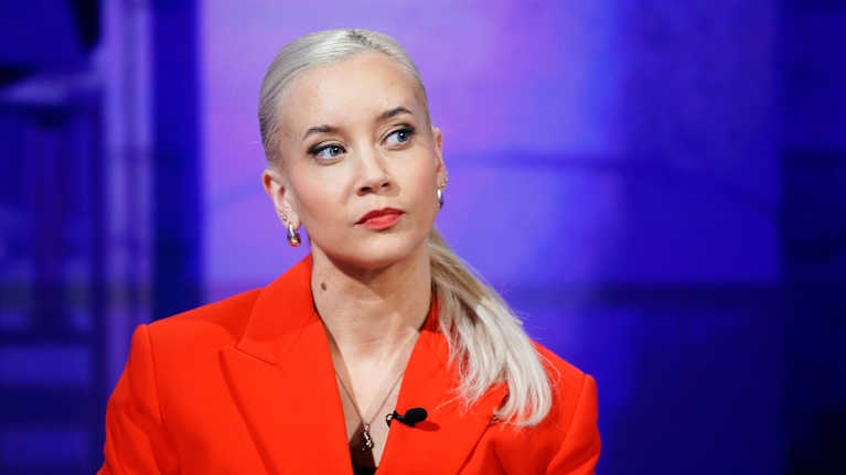 Vihreiden puheenjohtaja Sofia Virta.