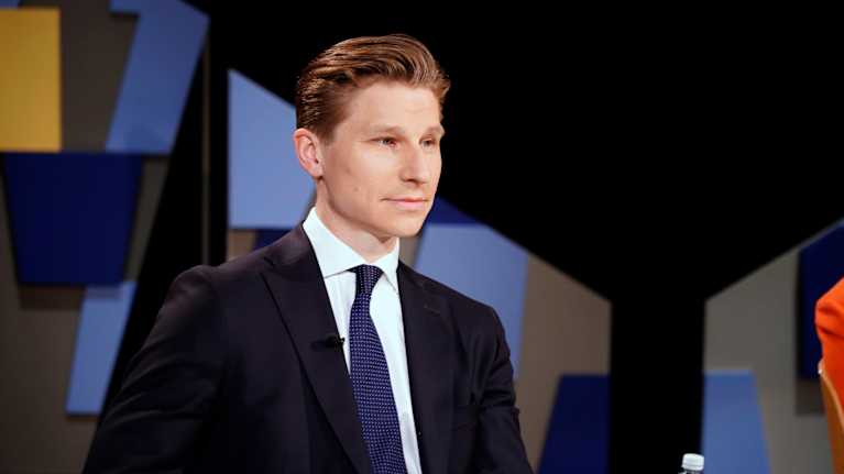 Pictured: Defense Minister Antti Hakanen.