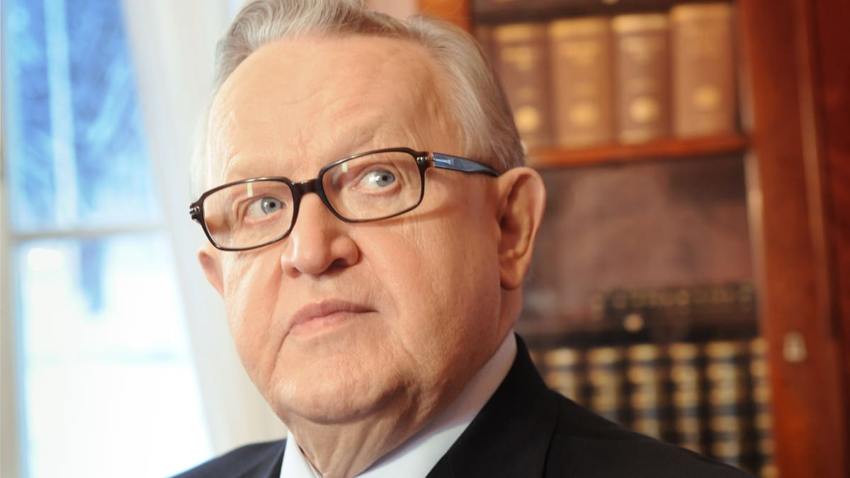 Martti Ahtisaari vuonna 2008.