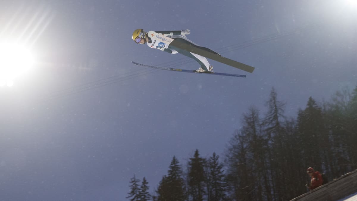 Jenny Rautionaho Planican MM-hiihdoissa.