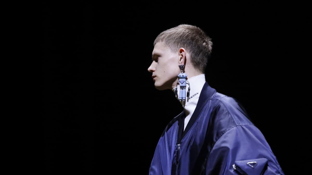 Prada show, Runway, Menswear, Fall Winter 2022, Milan Fashion Week, Italy - 16 Jan 2022